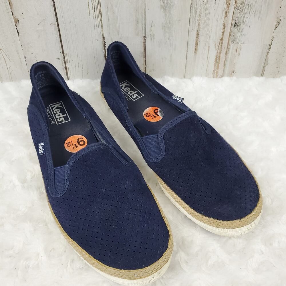 Keds Velour Sneakers Navy Blue Size 9.5